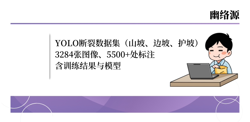 YOLO断裂缺陷数据集分享（边坡、护坡），3284张图像，5500标注，含训练结果与模型 - 幽络源