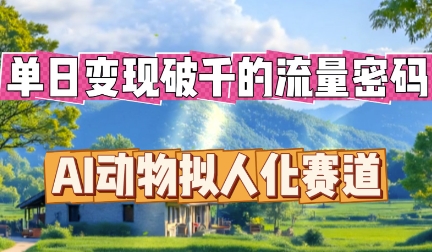 AI动物拟人化完整视频教程 - 幽络源专业分享