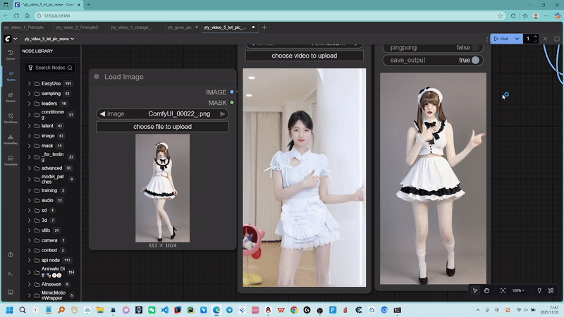 ComfyUI整合MimicMotion教程：单图+视频生成动态人物视频（附插件与模型下载） - 幽络源-幽络源