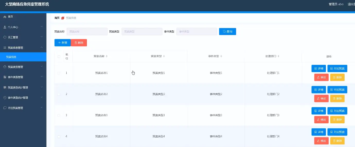 SpringBoot+Vue大型商场应急预案管理系统源码 | Java毕设安全类项目免费下载 - 幽络源